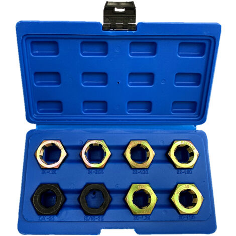 Kit de 8 piezas para volver a roscar ejes de husillo, herramienta de reparación y roscado.
