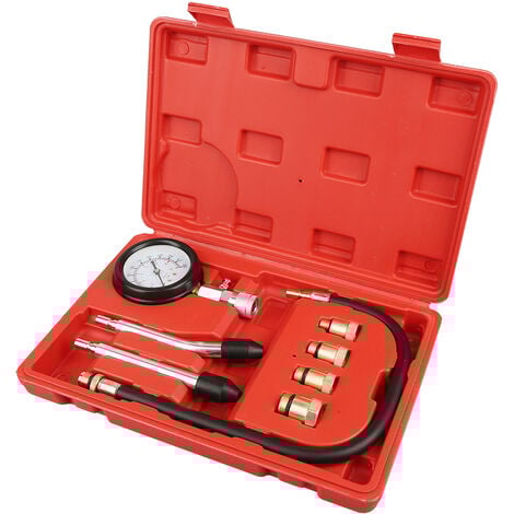 Kit de 8 testeur de compression compressiomètre moteur essence cylindre
