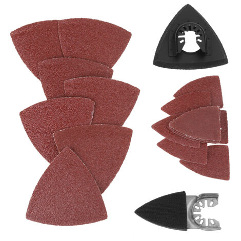 Kit de 82 accessoires pour ponceuse oscillante Bosch, multi-outils et tampons abrasifs.