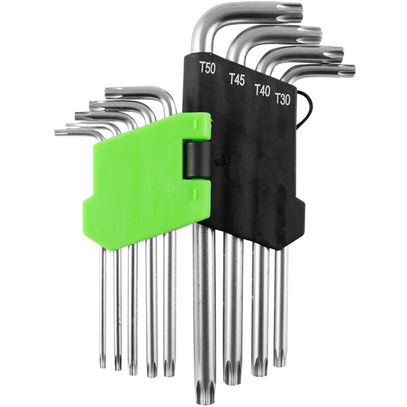JBM - Lot de 9 clés Torx longues 53739