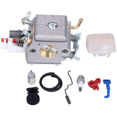 Kit de 9 pièces pour carburateur, collecteur d'admission et filtre à carburant 503869601, compatible avec les modèles Husqvarna 350, 346XP, 353, 340 et 345.