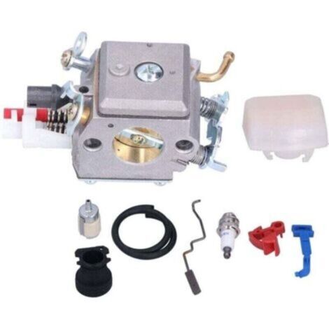 Kit de 9 pièces pour carburateur, XU, Collecteur d'admission et filtre à carburant 503869601, Compatible avec Husqvarna 350, 346XP, 353, 340 et 345 -