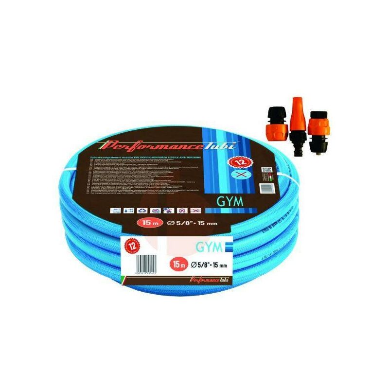 

Maiol - Kit de accesorio y Manguera GYM de doble refuerzo antitorsión 15mm 25 M