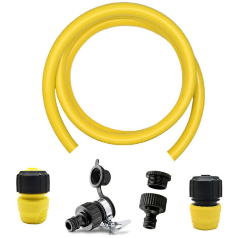 Kit de accesorios de vapor Karcher para la serie SC de Karcher: 1 juego de manguera de entrada de agua de 2,5 m + 4 conectores