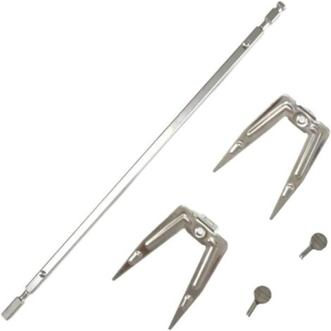 Kit de accesorios para asador giratorio de aire caliente, brocheta giratoria de acero inoxidable, tenedor universal para asar para freidora de aire caliente, repuestos completos para la cocina.