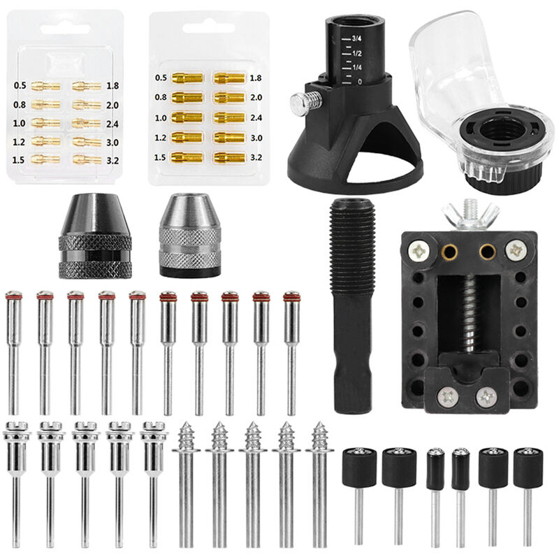

Kit de accesorios para herramientas rotativas, mandril de hoja de sierra Mini portabrocas Herramientas rotativas de localizador dedicado rotativo,