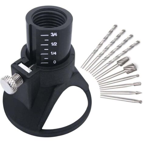 Kit de accesorios para multiherramienta rotativa para broca guía de corte, kit de corte controlado para multiherramienta rotativa, 11 unidades
