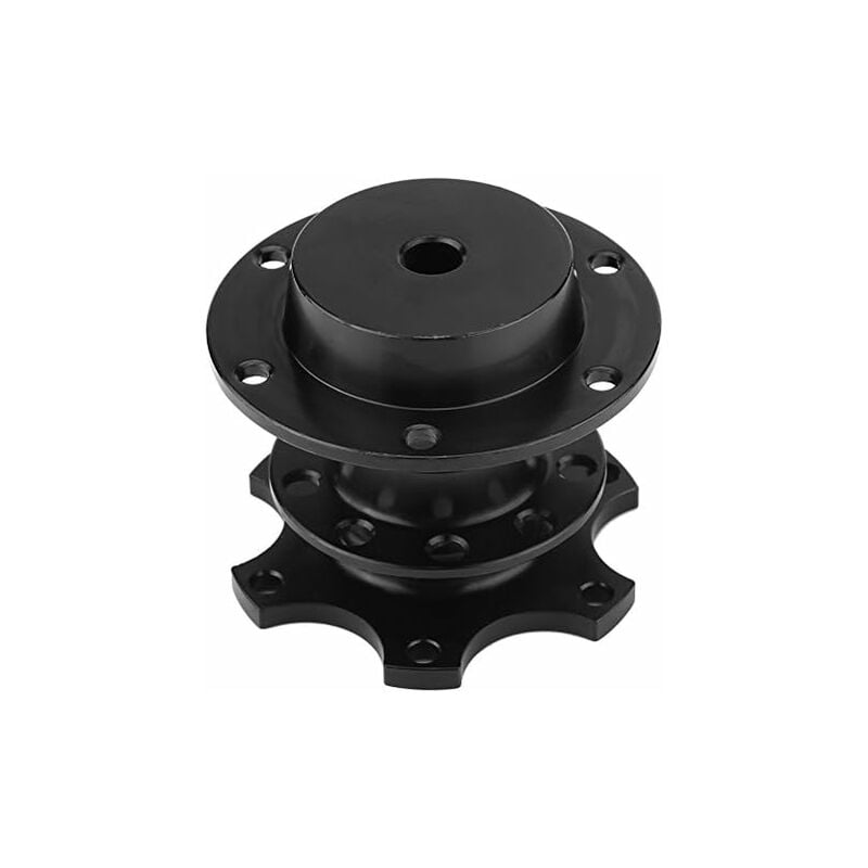 Kit de Adaptateur de moyeu de volant à dégagement rapide pour voiture de course, moyeu de volant universel de voiture (noir)