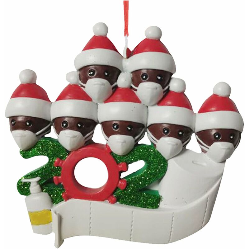 

Happyshopping - Kit de adornos navidenos Personalizado familiar Kit de decoracion colgante para arboles de Navidad Regalo de festival para la