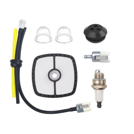 Kit de ajuste ECHO SRM-225 - Kit de mantenimiento completo para recortadoras y sopladoras (PB-250/GT-225/PAS-225) - incluye filtro de aire, línea de combustible, bujías y bombilla de arranque