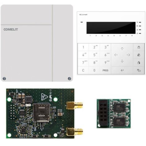 Kit de alarma antirrobo Comelit Safe con unidad de control VEDO34 VEDO34K4G
