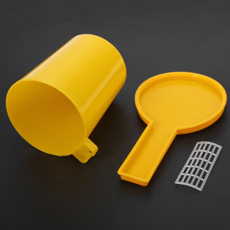 Kit de alimentación para abejas – Conjunto con 2 biberones y comederos para apicultura con vaso de plástico resistente – Kit de alimentación para colmenas