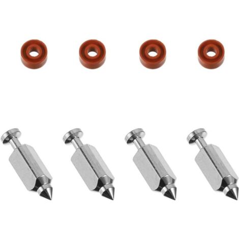 Kit de asiento de aguja de válvula de carburador Briggs Stratton 398188, válvula de aguja de flotador para motor de cortacésped