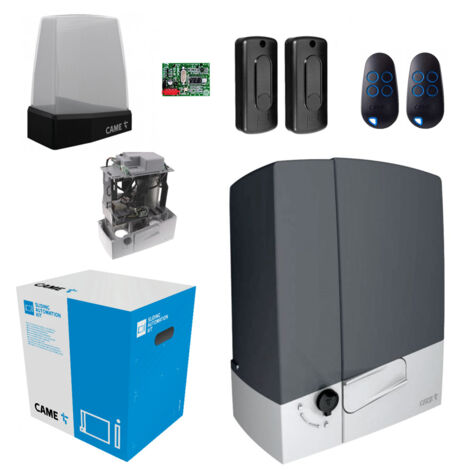 Kit de automatización de puerta corredera CAME BXV 400Kg 24V con rejilla de nailon - METRI CREMAGLIERA: 8 METRI