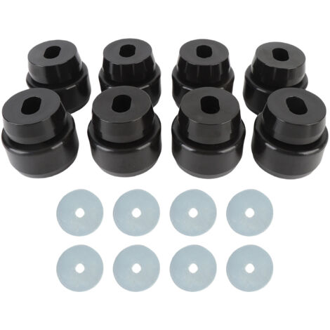 Kit de bagues de montage sur carrosserie et cabine 7-141, supports en polyuréthane avec rondelles de remplacement pour 1500 2500 2WD 4WD Standard ou étendu