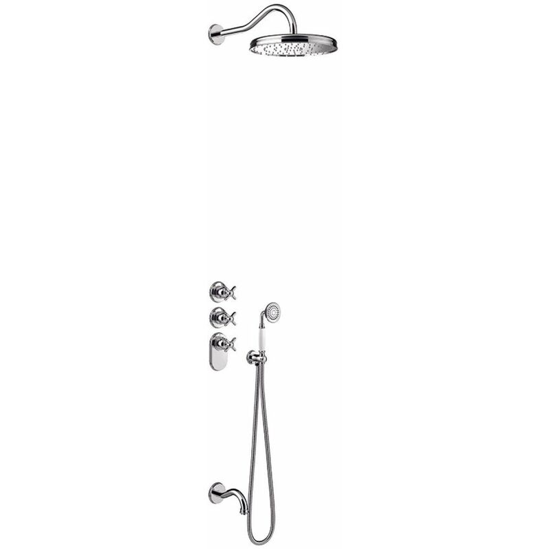 

Tres Grifería - TRES-CLASIC 24235301 Grifo Kit De Bañera Termostático Empotrado Cromo