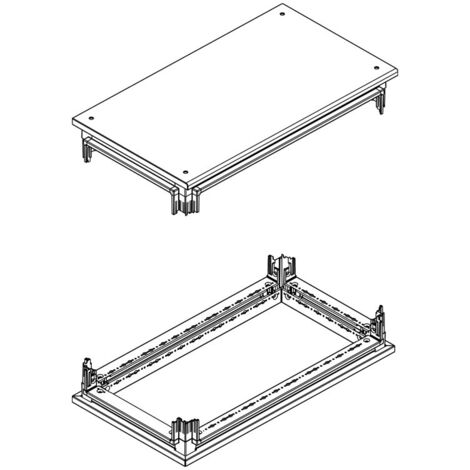 Kit de base et d'embase Bticino pour armoires HDX 850x350mm 91801/83A