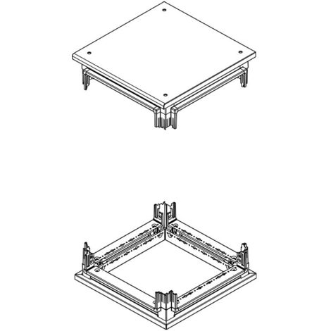 Kit de base et d'embase Bticino pour les armoires HDX 600x600mm 91801/66A
