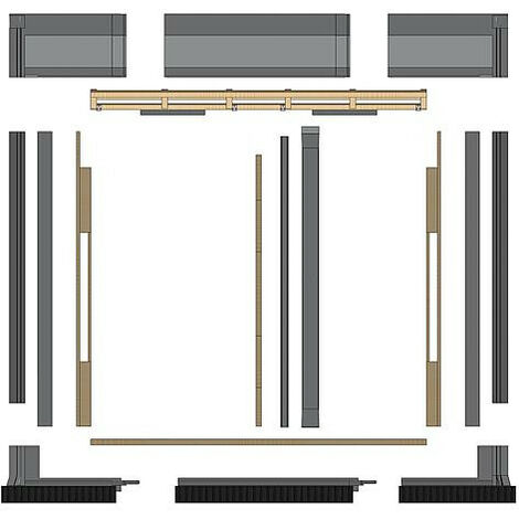 Kit de base intégration toiture pour 2 capteurs SX 2.85