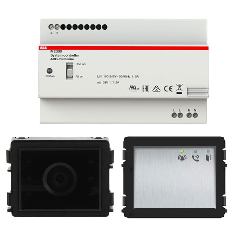 Kit de base pour vidéophone ABB Start kit pour immeubles d'habitation WLK206X