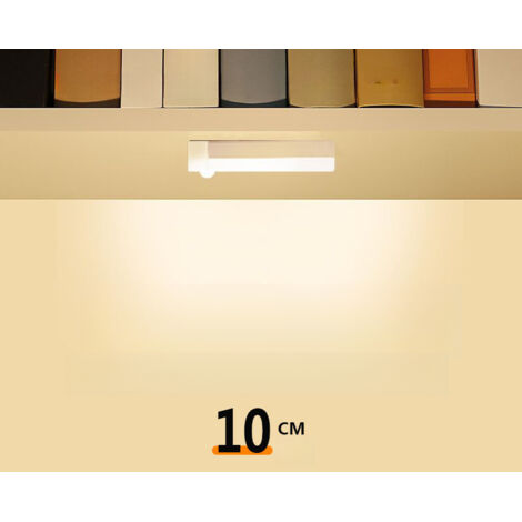 Kit de base LED pour meuble avec détecteur de mouvement, intensité variable, éclairage décoratif pour la cuisine, installation sans outil, veilleuse pour bureau, compact et portable, lot de 2 - lumièr