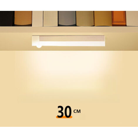 Kit de base LED pour meuble avec détecteur de mouvement, intensité variable, éclairage décoratif pour la cuisine, installation sans outil, veilleuse pour bureau, installation compacte et portable, lot