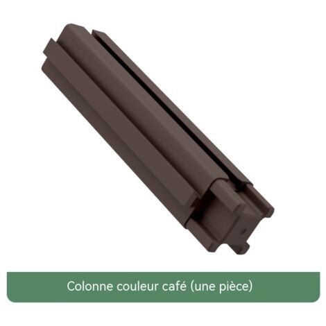 Kit de base pour potager surélevé de type élévateur avec système de circulation d'eau et bac de drainage, adapté à la culture de légumes et au jardinage - Accessoires : 40/50 poteaux [marron]