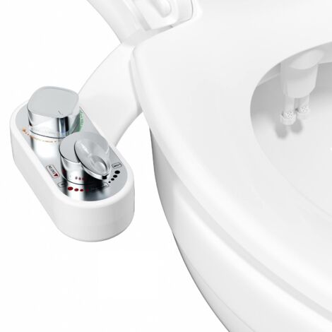 Kit de Bidet para Inodoro, Dispositivo de Agua Fría y Caliente que se Fija en el Asiento, Rociador de Agua Fresca No Eléctrico para Bidet.