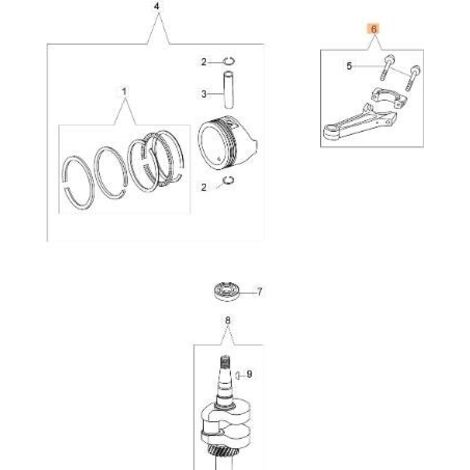 KIT DE BIELLE D'ORIGINE EMAK L66150080A
