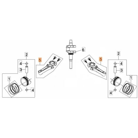 KIT DE BIELLE D'ORIGINE EMAK L66151062