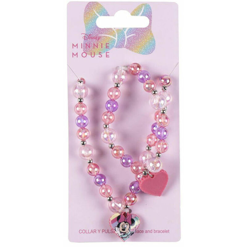 Minnie Mouse - Kit de bijoux fantaisie Disney Bisuteria Disney Lote Rose 2 Pièces (2 Pièces)