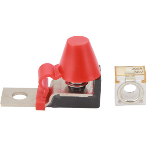Kit de Bloc de Fusibles de Borne 58V, Capuchon étanche, Batterie Nominale Marine Compacte pour Plusieurs Batteries, Allumage de Bateau, Camion, Construction de Camping-car (200A).