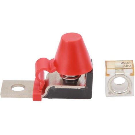 Kit de Bloc de Fusibles de Borne 58V, Capuchon étanche, Batterie Nominale Marine Compacte pour Plusieurs Batteries, Allumage de Bateau, Camion, Construction de Camping-car (200A).