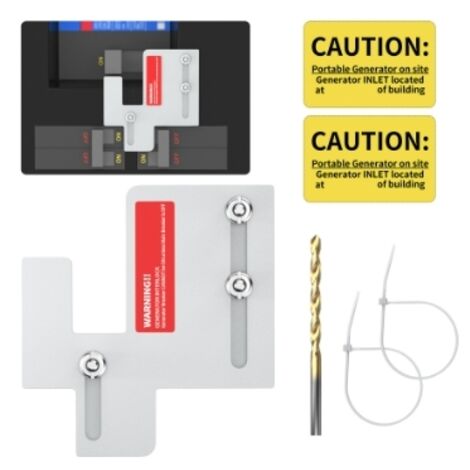 Kit de bloqueo seguro para generador, antirrobo, de liberación rápida, compatible con el modelo estándar.