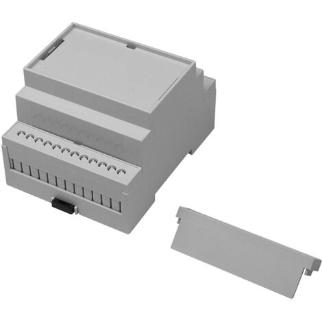 Kit de boîtier rail DIN RS PRO Couvercle plein, Dimensions 71.2 x 90 x 58mm 2 pôles ( Prix pour 1 )