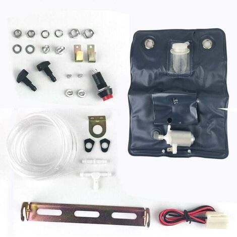 Kit de bomba limpiadora para parabrisas de coche, compatible con kit de bomba de 12 V y bolsa de agua de 1 L. 151286776374