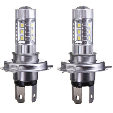 Kit de bombillas LED H4 9003 HB2 de 80 W, 8000 lúmenes, 8000 K para faros delanteros, faros antiniebla, luces de cruce y carretera, 1 o 2 unidades.