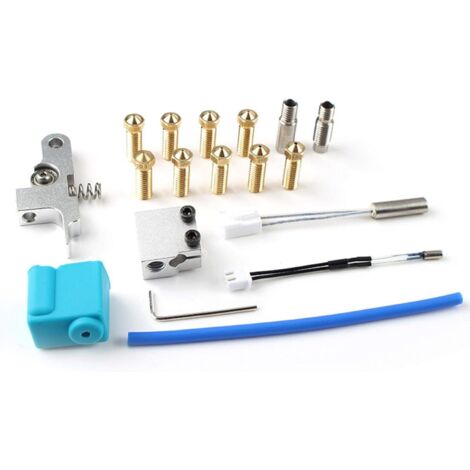 Kit de boquilla, funda de silicona, termistor calefactor y tubo de garganta para impresoras 3D Sidewinder X1 / Genius