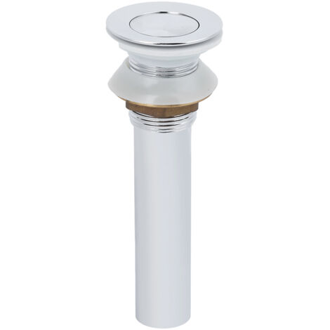 Kit de bouchon de vidage chromé pour lavabo, accessoires de salle de bain sans trop-plein