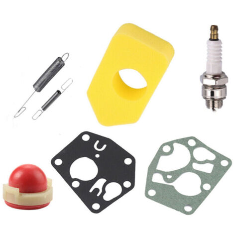 Kit de bougie d'allumage de filtre à air de joint de diaphragme de carburateur pour de nombreux petits moteurs Brighton, convient aux modèles 691859 692211
