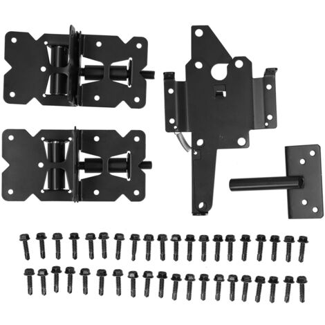 Kit de boulons de charnière pour portail de jardin, en acier au carbone, style américain, quincaillerie de verrouillage pour porte de clôture