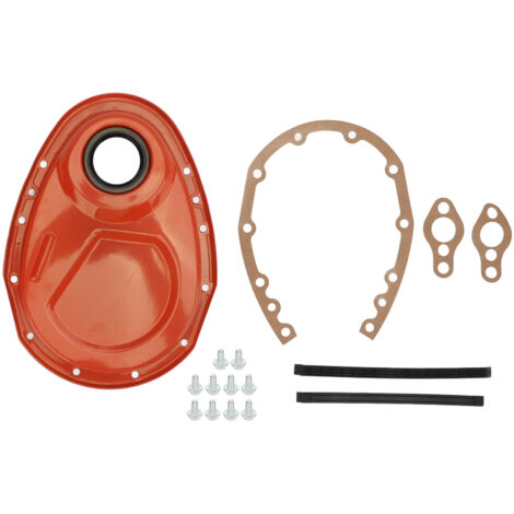 Kit de boulons d'étanchéité de joint de couvercle de chane de distribution en métal pour moteurs SBC 283 327 305 350 383 400 Orange.