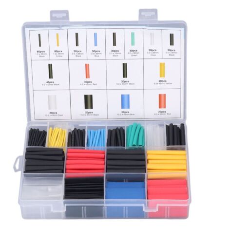 Kit de bricolage électronique de 580 pièces de gaine thermorétractable isolée, conditionné en boîte