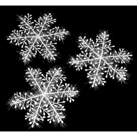 Kit de bricolage pour une fête féérique sur le thème des flocons de neige blancs