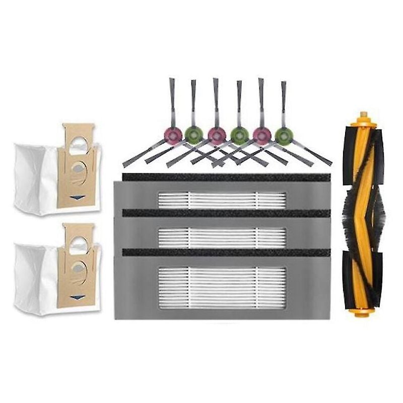 Kit de brosse filtrante de remplacement pour kit d'accessoires pour aspirateur robot Deebot N10 N10 Plus