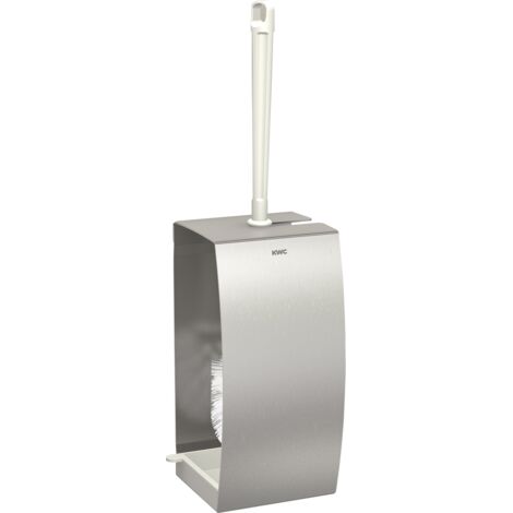 Kit de brosse WC KWC AR, STRATOS, finition chromée, encastré, 110x230x111 mm, brosse blanche