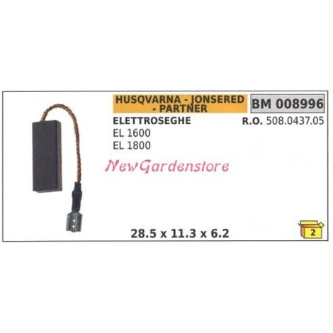 Kit de brosses HUSQVARNA pour scie électrique EL 1600 1800 008996 508.0437.05