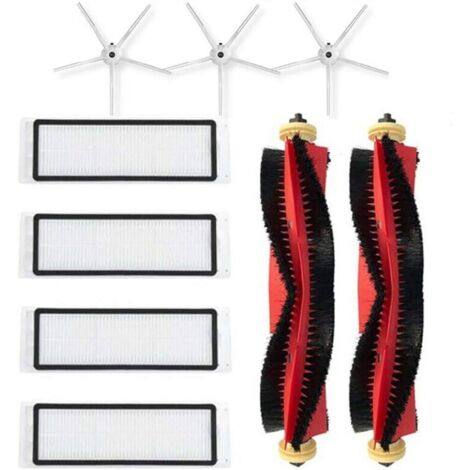 Kit de brosses latérales à rouleau pour aspirateur Xiaomi Roborock S4 S5 (blanc)