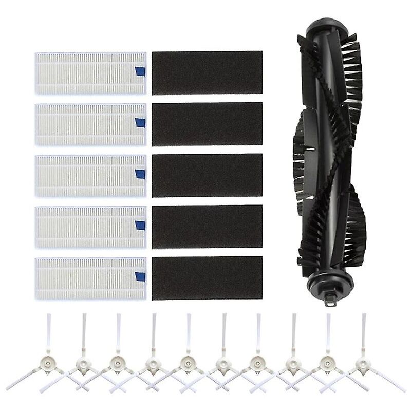 Kit de brosses latérales Mian avec filtre éponge, 16 pièces/ensemble, pour robot robot 360 S6