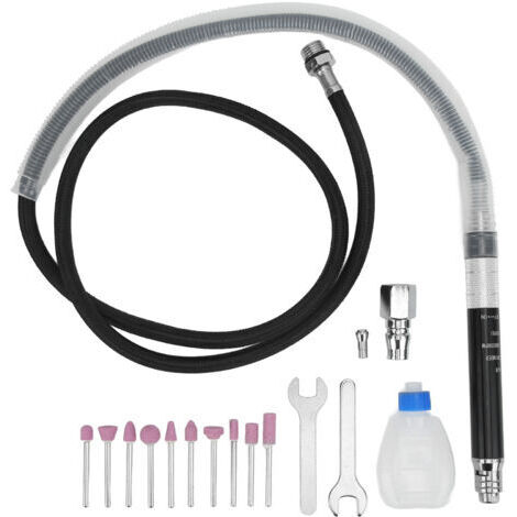 Kit de Broyeur à Stylo Pneumatique, Kit de Broyeur à Stylo Pneumatique, Kit de Broyeur à Crayon Pneumatique Kit de Micro-broyeur à Matrice de Polissage, Ponceuses à Orbite